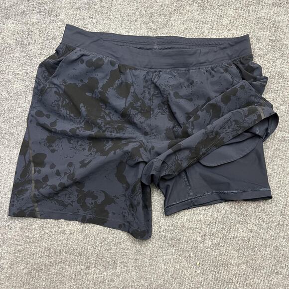 VRST Shorts Mens Large Camo 7 Inch Inseam Lined Running Gym - Picture 4 of 11